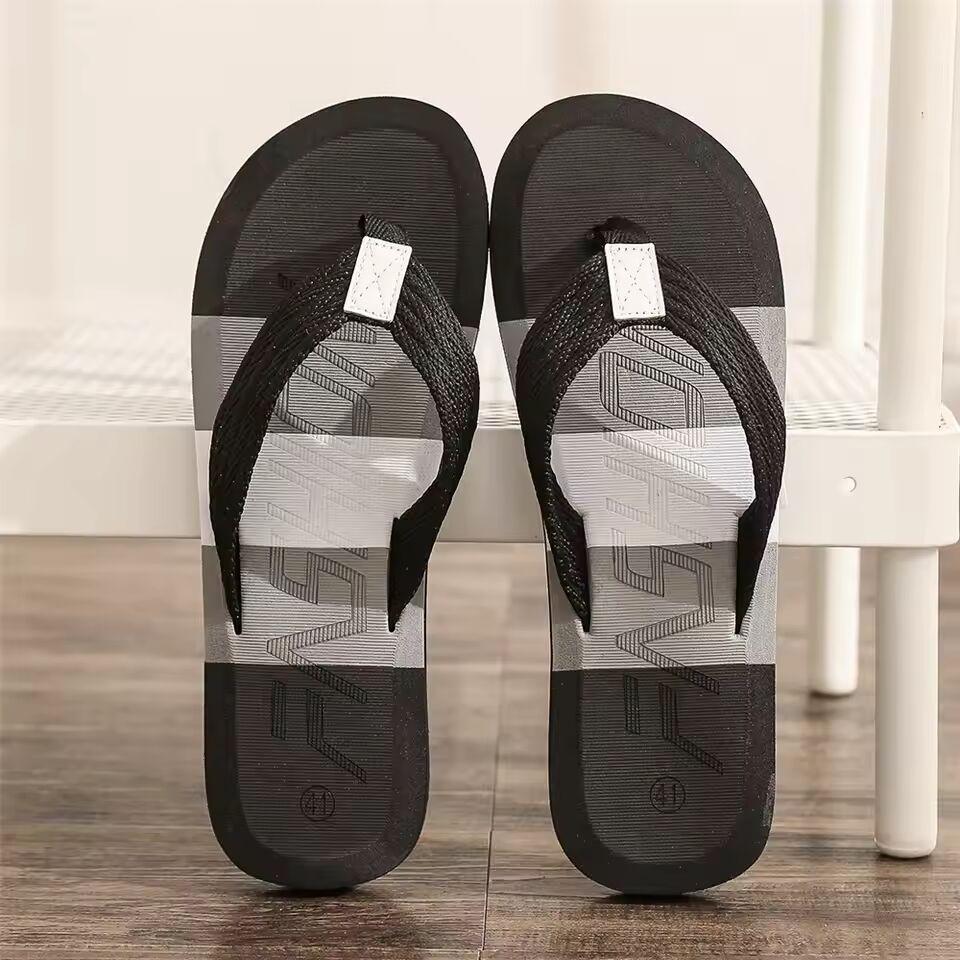 Summer Slippers Men Flip Flops Beach Sandals Non-slip Casual Flat Shoes Slippers Indoor House Shoes for Men Outdoor Slides